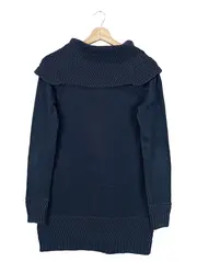 Vorschaubild 2 von Damen Pullover Gr. 36/S Blau Casual Strukturmuster Langarm