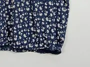 Vorschaubild 5 von Damen Blusen-Shirt Palmen-Muster Gr. 40/42 Blau Weiß Bio-Baumwolle