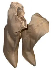 Vorschaubild 2 von Sock Boots Damen Stiefelette Elegant Beige Gr. 38 Absatz 11cm