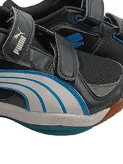 Vorschaubild 2 von Kinder Sportschuhe Klettverschluss Logo-Print Schwarz Gr. 28