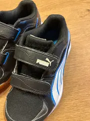 Vorschaubild 4 von Kinder Sportschuhe Klettverschluss Logo-Print Schwarz Gr. 28