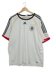 Vorschaubild 1 von Deutschland Fußball Trikot Herren Kurzarm Gr. 44 Weiß Sportlich