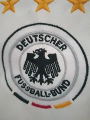 Vorschaubild 3 von Deutschland Fußball Trikot Herren Kurzarm Gr. 44 Weiß Sportlich