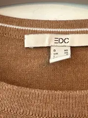 Vorschaubild 9 von EDC Damen Pullover Braun Basic Gr. 34/XS Langarm