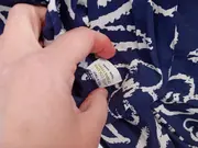 Vorschaubild 3 von Kleid Damen Gr. 40 Blau Floral Baumwolle Freizeitkleid