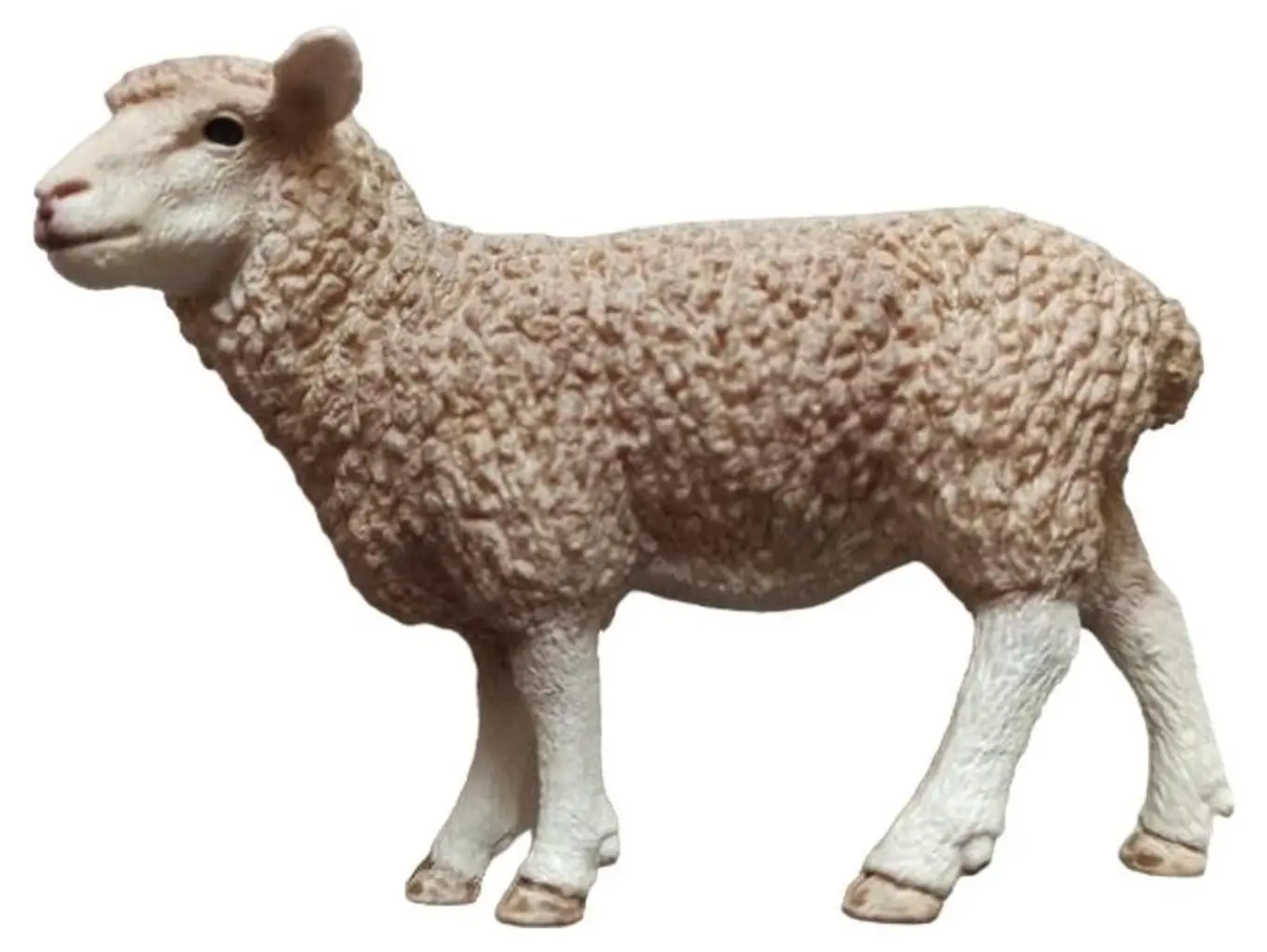 SCHLEICH Spielfigur Schaf Beige Tierfigur Bauernhof Spielzeug Kinder