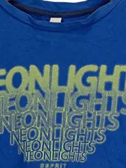 Vorschaubild 5 von Kinder T-Shirt Blau Gr. 128x134 Casual Neonlights Aufdruck