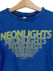 Vorschaubild 3 von Kinder T-Shirt Blau Gr. 128x134 Casual Neonlights Aufdruck