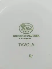 Vorschaubild 2 von TAVOLA Kuchenteller Weiß Porzellan Klassisch Elegant Blumen Ø 16.5 cm