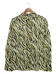 Vorschaubild 1 von Damen Hemdbluse 38;M Mehrfarbig Zebra Print Langarm