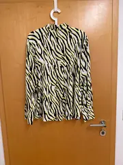 Vorschaubild 2 von Damen Hemdbluse 38;M Mehrfarbig Zebra Print Langarm