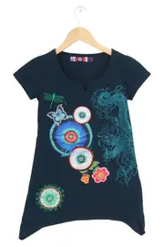 Vorschaubild 1 von Kinder Freizeitkleid Gr. 152 Blau Farbenfroh Grafisches Muster