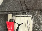 Vorschaubild 5 von Damen Sweatjacke Kapuze Logo Print Grau Gr. 38 Freizeit Sportlich
