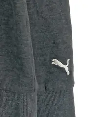 Vorschaubild 3 von Damen Sweatjacke Kapuze Logo Print Grau Gr. 38 Freizeit Sportlich