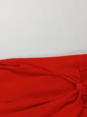 Vorschaubild 4 von Basic Damen Bluse Rot Gr. S ärmellos Knotendetail Elegant