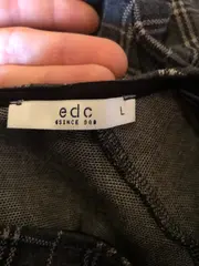 Vorschaubild 4 von Damen Kleid L/42 Grau Kariert Business Midikleid 3/4-Arm