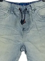 Vorschaubild 4 von Kinder Jeans Shorts Gr. 134 Hellblau Elastikbund Zugband