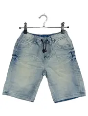Vorschaubild 1 von Kinder Jeans Shorts Gr. 134 Hellblau Elastikbund Zugband