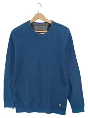 Vorschaubild 1 von Herren Pullover Strick Gr. M Petrol Casual Baumwolle
