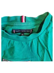 Vorschaubild 2 von Kinder T-Shirt Gr. 128 Grün Logo Stickerei Baumwolle