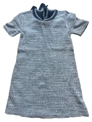 Vorschaubild 1 von Damen Freizeitkleid Gr. 36/S Grau Casual Kurzarm Meliert