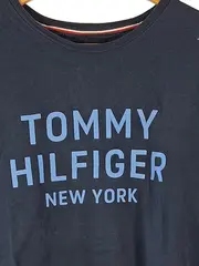 Vorschaubild 3 von T-Shirt Herren M New York Logo Print Blau Baumwolle