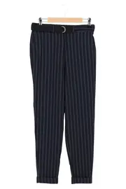 Vorschaubild 1 von Damen Stoffhose Business Hose Gr. 38 M Gestreift Blau Klassisch