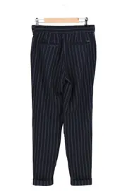 Vorschaubild 2 von Damen Stoffhose Business Hose Gr. 38 M Gestreift Blau Klassisch