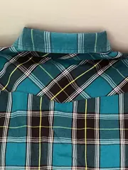 Vorschaubild 4 von Herren Freizeithemd kariert Petrol Gr. 50/L Casual