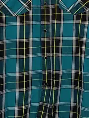 Vorschaubild 3 von Herren Freizeithemd kariert Petrol Gr. 50/L Casual