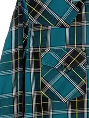 Vorschaubild 2 von Herren Freizeithemd kariert Petrol Gr. 50/L Casual