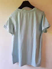 Vorschaubild 2 von Damen T-Shirt Gr. 36/S Türkis mit Fahrrad-Print Casual