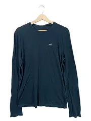 Vorschaubild 1 von Herren Langarmshirt Gr. 46/S Blau Casual