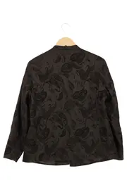 Vorschaubild 2 von Blazer Damen Gr. 42 Schwarz Paisley Elegant Business Jacke