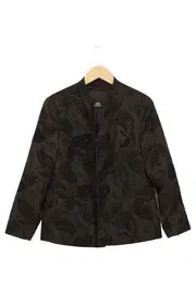 Vorschaubild 1 von Blazer Damen Gr. 42 Schwarz Paisley Elegant Business Jacke