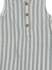Vorschaubild 3 von Baby Strampler Romper gestreift 6-12M Gr. 68 Weiß Blau Baumwolle
