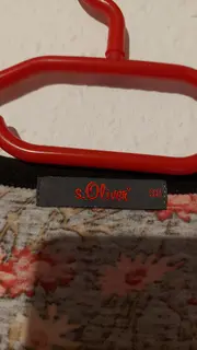 Vorschaubild 2 von Damen T-Shirt Gr. 38 Blumenmuster V-Ausschnitt Braun Retro