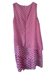 Vorschaubild 2 von TAIFUN Damen Businesskleid Gr. 38 Rot Elegant Ärmellos Geometrisch