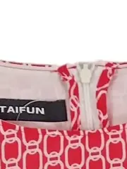 Vorschaubild 6 von TAIFUN Damen Businesskleid Gr. 38 Rot Elegant Ärmellos Geometrisch