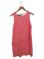 Vorschaubild 1 von TAIFUN Damen Businesskleid Gr. 38 Rot Elegant Ärmellos Geometrisch