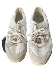 Vorschaubild 3 von Damen Sneaker Low Beige Canvas Wildleder Gr. 38 Schnürung