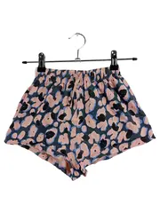 Vorschaubild 1 von Kinder Shorts Leopardenmuster Rosa Gr. 134 Mädchen Baumwolle