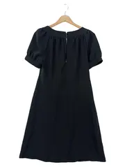 Vorschaubild 2 von Damen Freizeitkleid Gr. 36/S Schwarz Klassisch Elegant Kurzarm