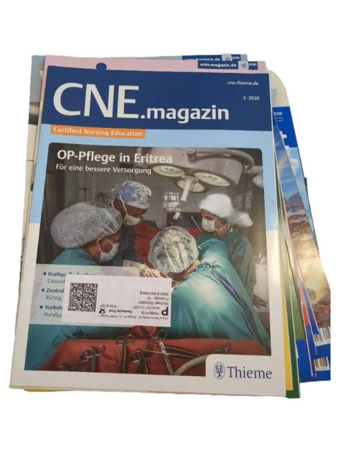 Thieme CNE.magazin 3-2020 OP-Pflege Eritrea Fachbuch Medizin Pflege Taschenbuch
