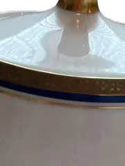 Vorschaubild 2 von Thomas Zuckerdose Porzellan Weiß Klassisch Uni Metallic-Look Deckel