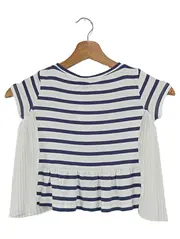 Vorschaubild 2 von Kinder T-Shirt Gr. 104/110 Gestreift Maritim Blumen Stickerei