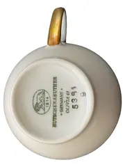Vorschaubild 2 von Tasse Olivia 63 Porzellan Weiß Goldrand Elegant
