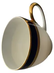 Vorschaubild 1 von Tasse Olivia 63 Porzellan Weiß Goldrand Elegant