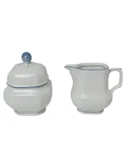 Vorschaubild 1 von Milch und Zucker Set Weiß Porzellan Klassisch Elegant