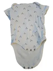 Vorschaubild 2 von Baby Body Kurzarm Gr. 68 Weiß Mondmuster 100% Baumwolle